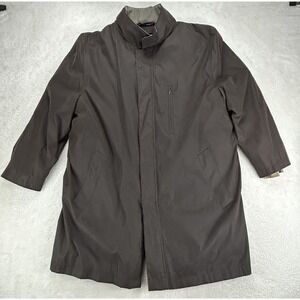 Ralph Lauren Trench Coat Mens Removable Wool/Poly Liner RN 21510 Brown Large